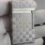 Perfect Copy S.T. Dupont Ligne 2 Silver Plated Lighter
